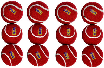 

niro Rubber Tennis Ball Red (Pack of 12) Tennis Ball(Pack of 12, Multicolor)