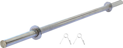 

L'AVENIR PREMIUM 3ft. 28mm HEAVY DUTY Weight Lifting STRAIGHT ROD with CLAMPS Weight Lifting Bar(Silver)