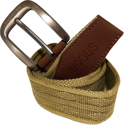 

WOODS Men Formal, Casual Green Canvas, Fabric, Synthetic Belt