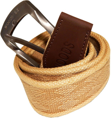 

WOODS Men Formal, Casual Tan Canvas, Fabric, Synthetic Belt