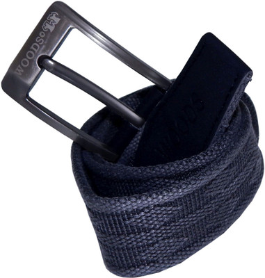 

WOODS Men Formal, Casual Grey Canvas, Fabric, Synthetic Belt