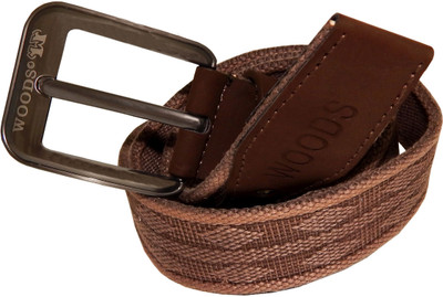 

WOODS Men Formal, Casual Brown Canvas, Fabric, Synthetic Belt