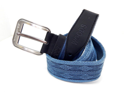 

WOODS Men Formal, Casual Blue Canvas, Fabric, Synthetic Belt