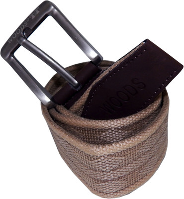 

WOODS Men Formal, Casual Brown Canvas, Fabric, Synthetic Belt