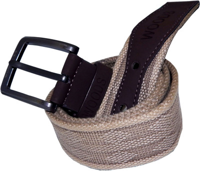 

WOODS Men Formal, Casual Brown Canvas, Fabric, Synthetic Belt