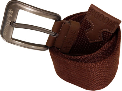 

WOODS Men Formal, Casual Brown Canvas, Fabric, Synthetic Belt