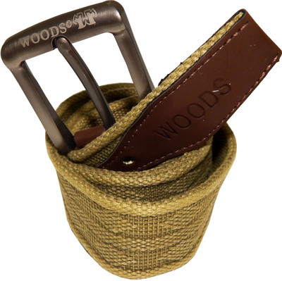 

WOODS Men Formal, Casual Green Canvas, Fabric, Synthetic Belt