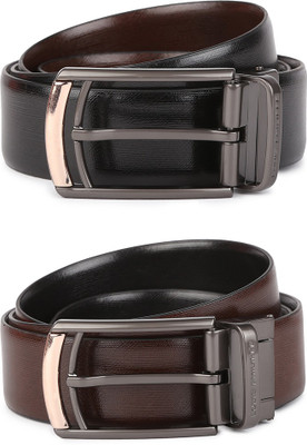 

Louis Philippe Men Black Artificial Leather Belt
