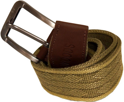 

WOODS Men Formal, Casual Green Canvas, Fabric, Synthetic Belt
