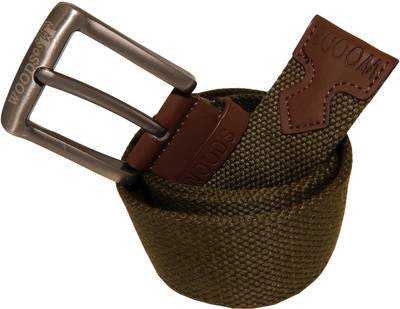 

WOODS Men Formal, Casual Green Canvas, Fabric, Synthetic Belt