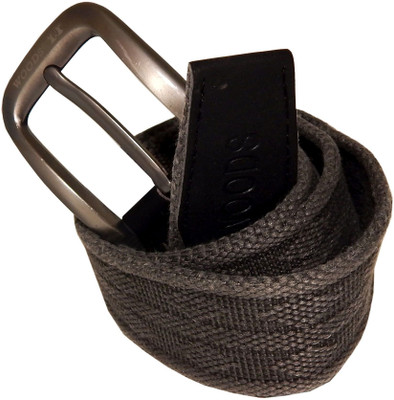 

WOODS Men Formal, Casual Grey Canvas, Fabric, Synthetic Belt