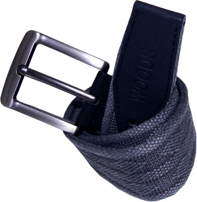 

WOODS Men Formal, Casual Grey Canvas, Fabric, Synthetic Belt
