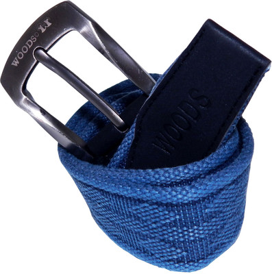 

WOODS Men Formal, Casual Blue Canvas, Fabric, Synthetic Belt