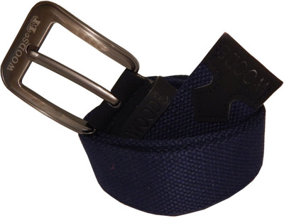 

WOODS Men Formal, Casual Blue Canvas, Fabric, Synthetic Belt
