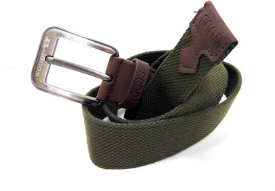 

WOODS Men Formal, Casual Green Canvas, Fabric, Synthetic Belt