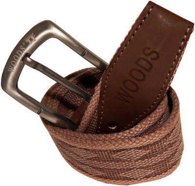 

WOODS Men Formal, Casual Brown Canvas, Fabric, Synthetic Belt