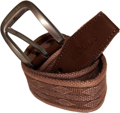 

WOODS Men Formal, Casual Brown Canvas, Fabric, Synthetic Belt
