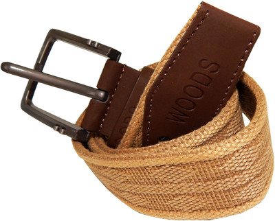 

WOODS Men Formal, Casual Tan Canvas, Fabric, Synthetic Belt