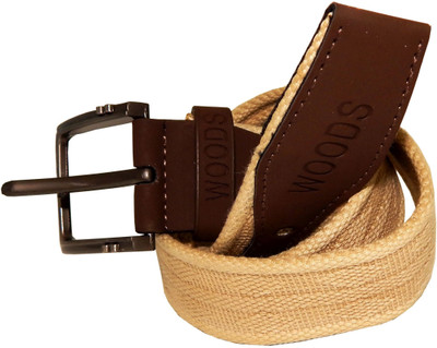 

WOODS Men Formal, Casual Tan Canvas, Fabric, Synthetic Belt