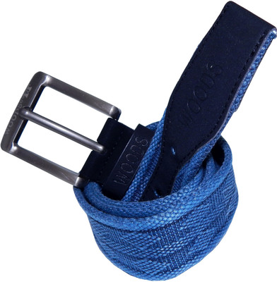 

WOODS Men Formal, Casual Blue Canvas, Fabric, Synthetic Belt