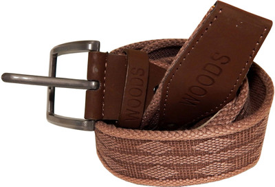 

WOODS Men Formal, Casual Brown Canvas, Fabric, Synthetic Belt