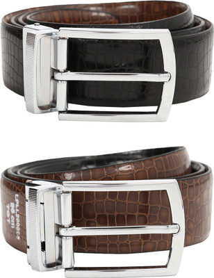 

Louis Philippe Men Black Artificial Leather Belt