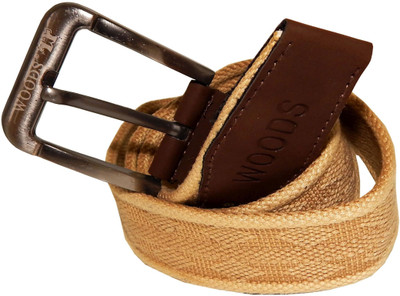 

WOODS Men Formal, Casual Tan Canvas, Fabric, Synthetic Belt