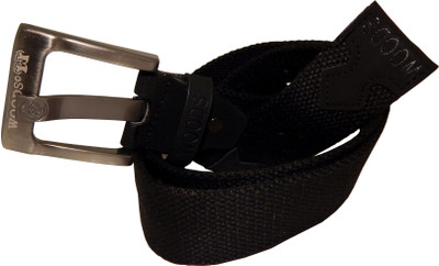 

WOODS Men Formal, Casual Black Canvas, Fabric, Synthetic Belt