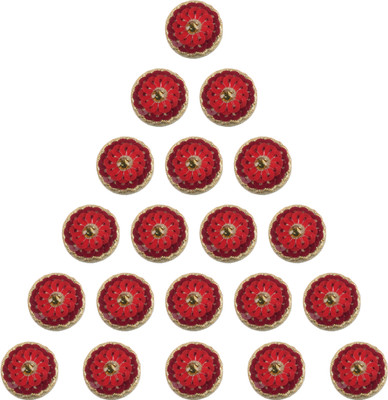

Fabric and Lace BT083J Metal Buttons(Pack of 20)