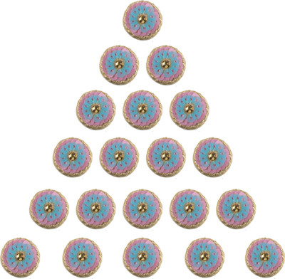 

Fabric and Lace BT083G Metal Buttons(Pack of 20)
