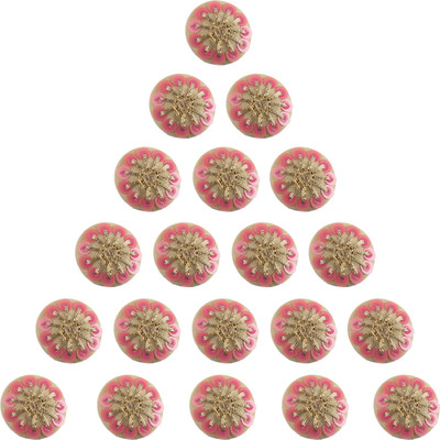 

Fabric and Lace BT074B Metal Buttons(Pack of 20)