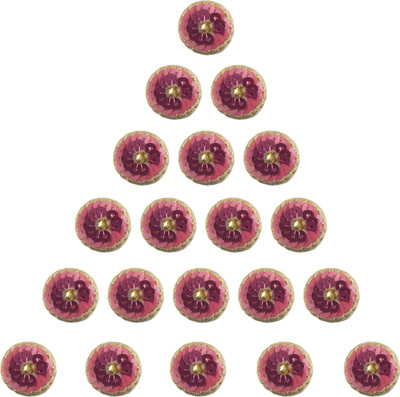 

Fabric and Lace BT083D Metal Buttons(Pack of 20)