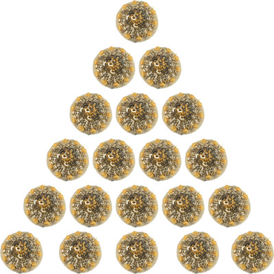 

Fabric and Lace BT088F Metal Buttons(Pack of 20)