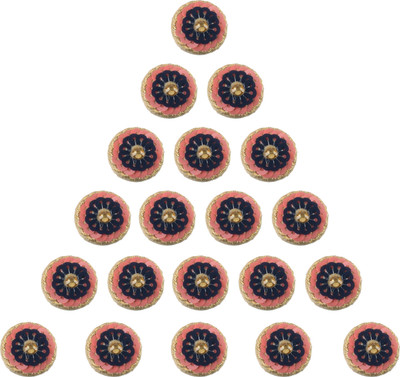 

Fabric and Lace BT083H Metal Buttons(Pack of 20)