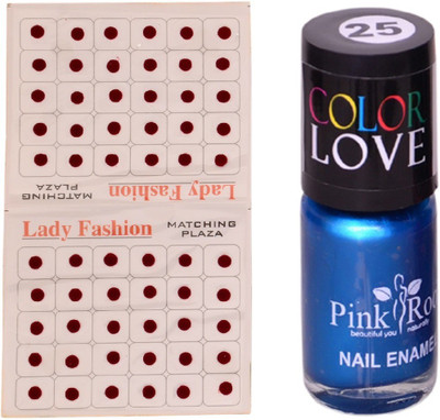 

Pink Root Nail Polish No. 25 (15ml) Lady Fashion No. 12 Maroon Bindi(Set of 2)