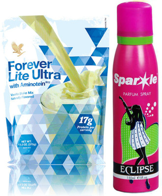

Forever Lite Ultra With Aminotein 375 g (470) With one sparkle perfume spray 150 ml(Set of 2)