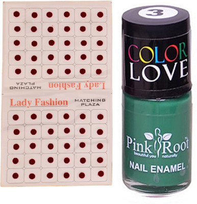 

Pink Root Nail Polish No. 03 (15ml) Lady Fashion No. 12 Maroon Bindi(Set of 2)
