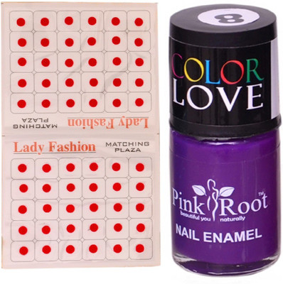

Pink Root Nail Polish No. 08 (15ml) Lady Fashion No. 08 Red Bindi(Set of 2)