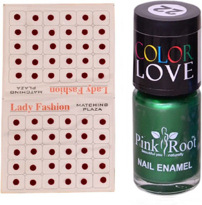 

Pink Root Nail Polish No. 22 (15ml) Lady Fashion No. 12 Maroon Bindi(Set of 2)