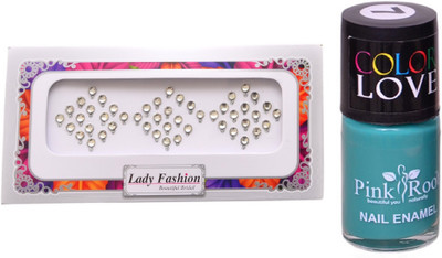 

Pink Root Nail Polish No. 07 (15ml) Lady Fashion No. 06 Stone Bindi(Set of 2)