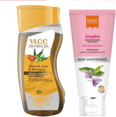 

VLCC Ayurveda Intense nourishing shampoo 100ml + Snigdha face wash 100gm(Set of 2)