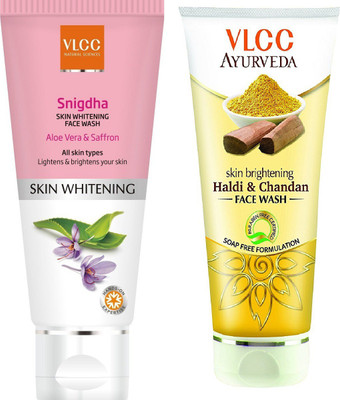 

VLCC Snigdha face wash 100gm + Haldi & chandan face wash 100ml(Set of 2)