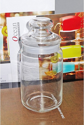 Ocean Pop Jar With Glass Lid - 650 ml Glass Grocery Container(Clear)