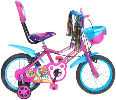 

Mustang® Princess Bike For Kids Of Age 2-5Yrs Pink&Blue 16 T Recreation Cycle(Single Speed, Multicolor), Blue;purple
