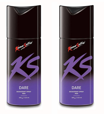 

KS Kamasutra Dare Body Spray - For Men(150 ml, Pack of 2)