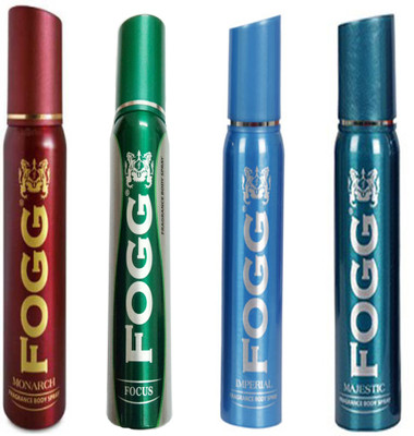 

Fogg ROYAL DEODORANT 120 ML+MARCO DEODORANT 120 ML+NAPOLEON DEODORANT 120 ML+FOCUS DEODORANT 120 ML Deodorant Spray - For Men & Women(120 ml, Pack of 4)