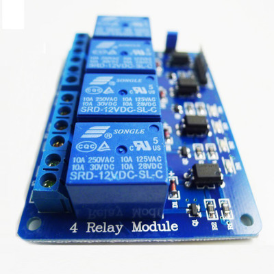 

REES52 4 Channel DC 12V Relay Module Alternative Energy Electronic Hobby Kit
