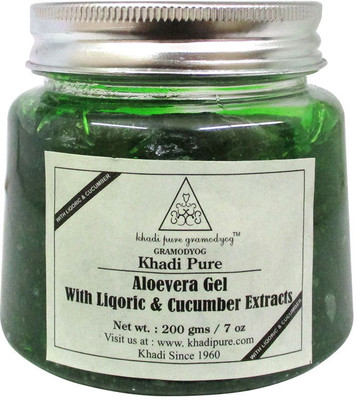

Khadi Pure Herbal Aloevera Gel with Liquorice & Cucumber Extracts (Green)(200 g)