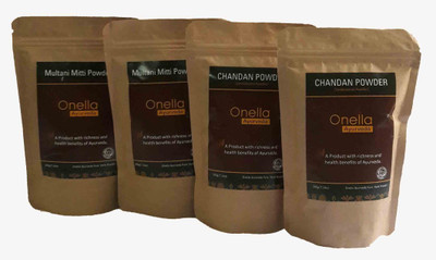 

onella ayurveda Combo Pack of 4 Multani Mitti+Chandan Powder (800 gm)(400 g)