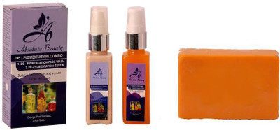 

Absolute Beauty Skin Care De Pigmentation Fairness Cream Face Wash + ORANGE REFRESHING SOAP FREE 200 g(Set of 2)